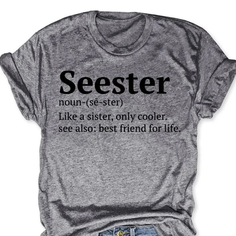 "Seester" T-shirt NIB